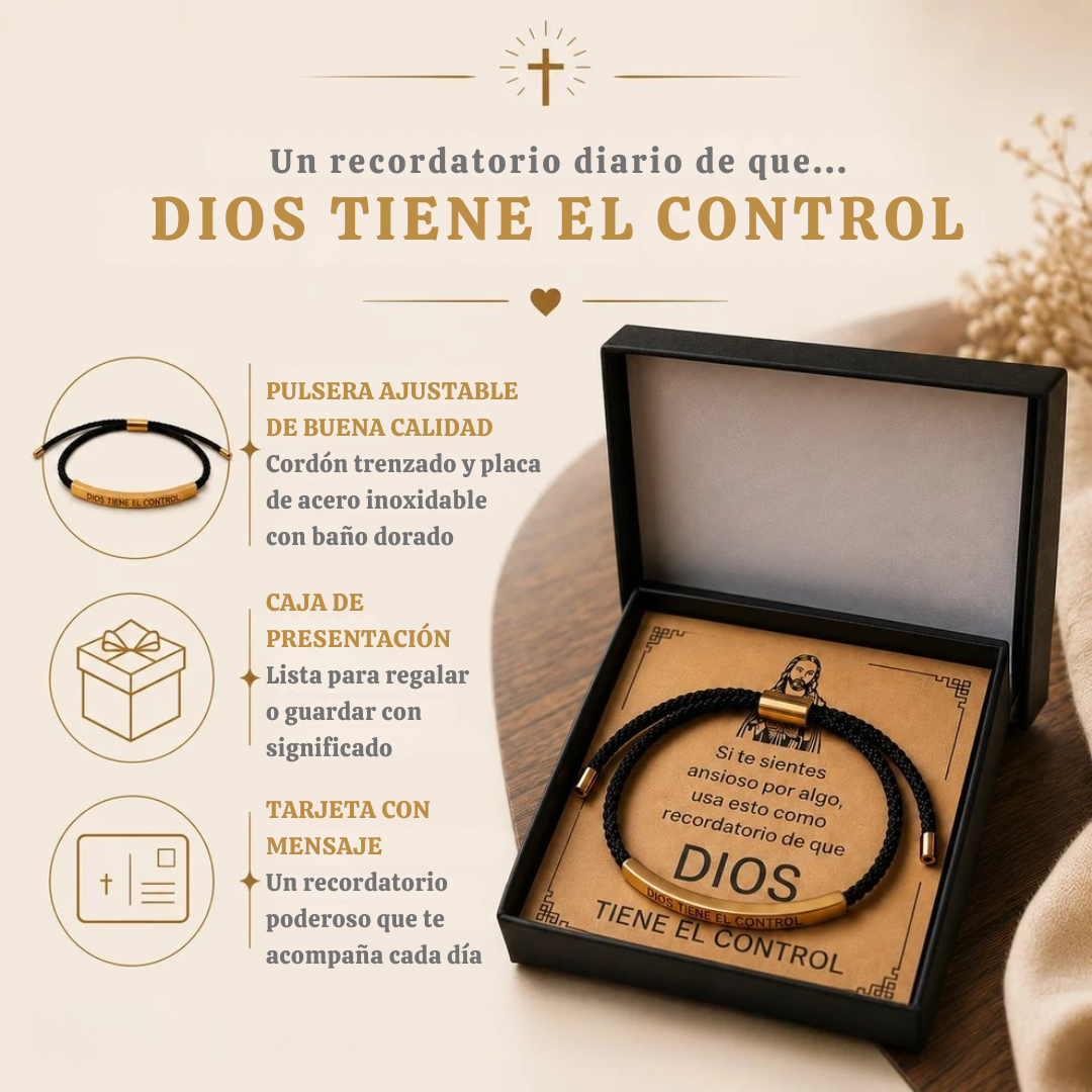 Pulsera Cristiana DIOS TIENE EL CONTROL