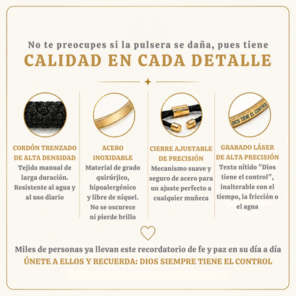Pulsera Cristiana DIOS TIENE EL CONTROL
